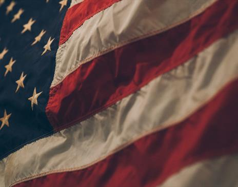 Cloth flag of the United States of America