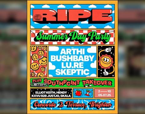 Ripe Summer Party: Arthi, Bushbaby & Skeptic