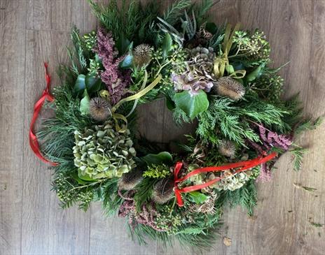 Festive Wreath Making with Betty Blooming