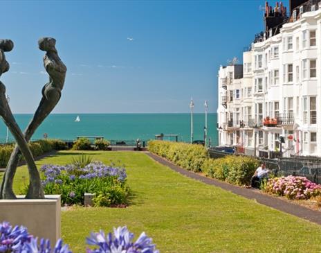 The Steine and View down to the Sea