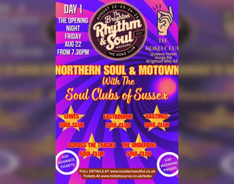 The 5th Brighton Rhythm & Soul Weekend - WEEKEND PASS