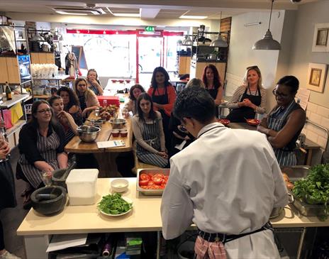 Brighton Cookery School - cooking demo