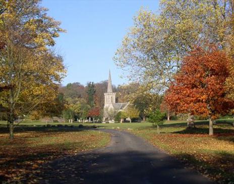 Stanmer church from main drive