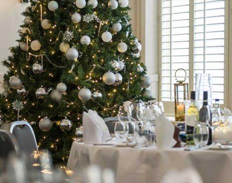 Festive table at Harbour Hotel