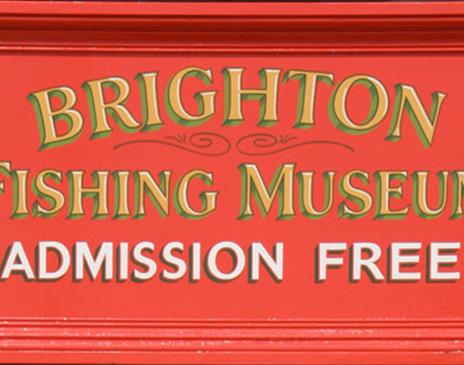 Brighton Fishing Museum sign.