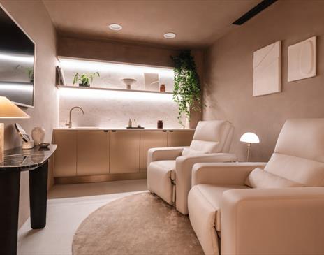 TGB Spa, image shows welcoming comfy treatment chairs