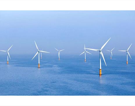 wind turbines at sea