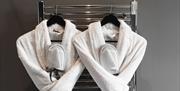 Bathrobes in the bedroom.