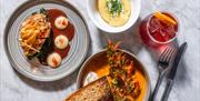 A selection of small plates.