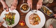 A selection of tasty looking dishes.