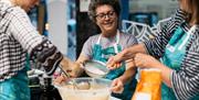 Preparing a dough