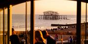 Shelter Hall - view looking out of the west pier