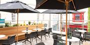 The terrace area.