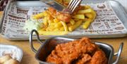 Fish and chips at Bench Bar.