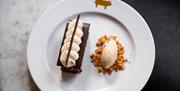 A pretty dessert.