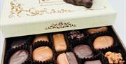 A selection box of handmade chocolates
