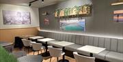 Cornish Bakehouse seating area.