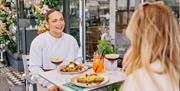 Baked customers enjoying an alfresco breakfast.