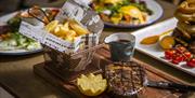 Image showing a plate of steak and chips at Novellino