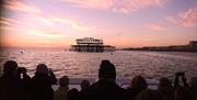 Boat trip looking at west pier