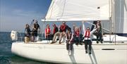 people on a boat