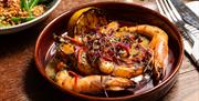 Dish of Prawns.