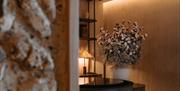 A photo of a large vase of flowers at the Field Trip Spa, Brighton