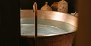 Copper relaxation bath at Field Trip Spa, Brighton