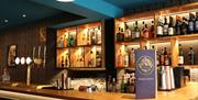 The bar at The Golden Peacock