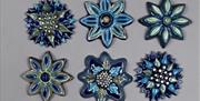 Kay Aplin Korean blue flower tiles