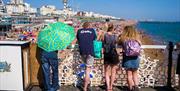 People on Brighton Palace Pier