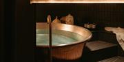 Copper relaxation bath at Field Trip Spa, Brighton