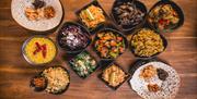 A range of delicious looking dishes at The Coconut Island