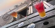 cocktails on the beach