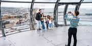 Brighton i360 - family taking pictures