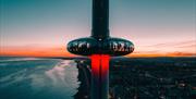 Brighton i360 sunset