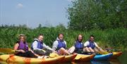 kayaking in the river