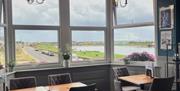 View from The Gather Inn restaurant with the lagoon in the background.