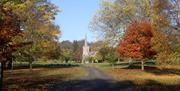 Stanmer church from main drive