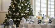 Festive table at Harbour Hotel