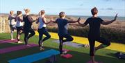 Yoga on the beach