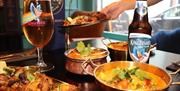 A selection of dishes at The Golden Peacock
