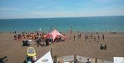 Brighton Watersports - getting ready on the beach