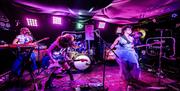 Image courtesy of Nathalie von Rotz. Shark Tank perform at the Komedia as part of the Great Escape Festival.