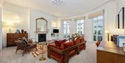 Luxurious living area with big comfy sofas