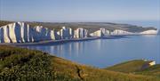 The Seven Sisters cliffs seen from Seaford Head