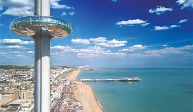 Brighton i360 drone view