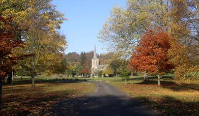 Stanmer church from main drive