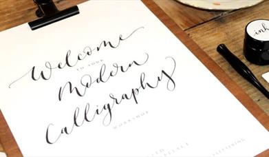 Modern Calligraphy Workshop at Leonardslee