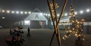 Artelium - the barn at night